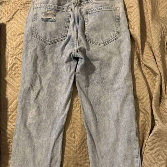 PacSun Distressed High Rise Straight Jeans Size 22 - Picture 2 of 4